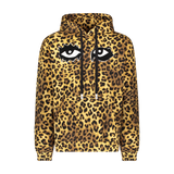 ICONIC EYES ANIMAL HOODIE LEOPARD