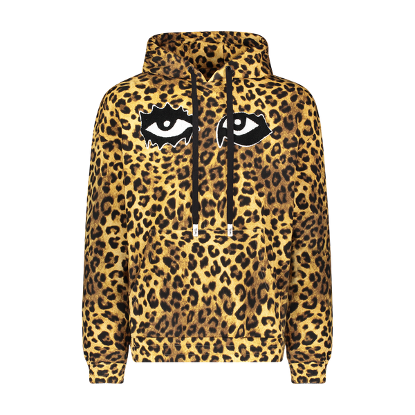 ICONIC EYES ANIMAL HOODIE LEOPARD