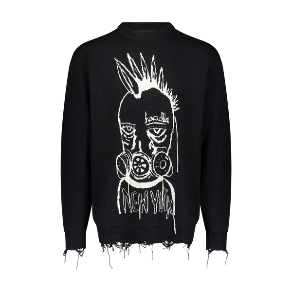 GAS MASK SWEATER BLACK