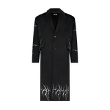 FALLEN ANGEL TRENCH COAT BLACK