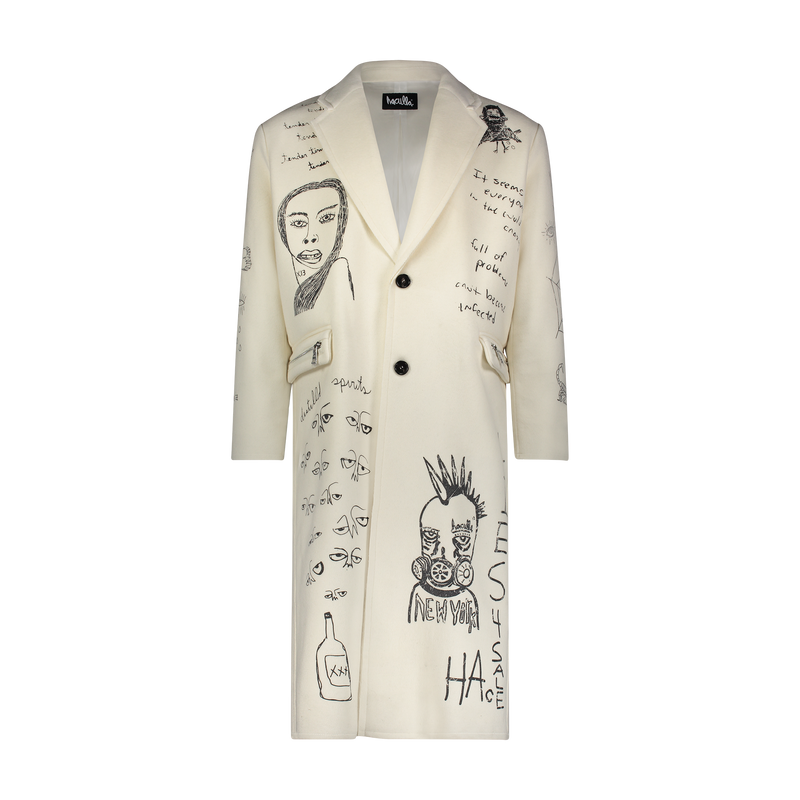 TENDER TIMES TRENCH COAT OFF WHITE