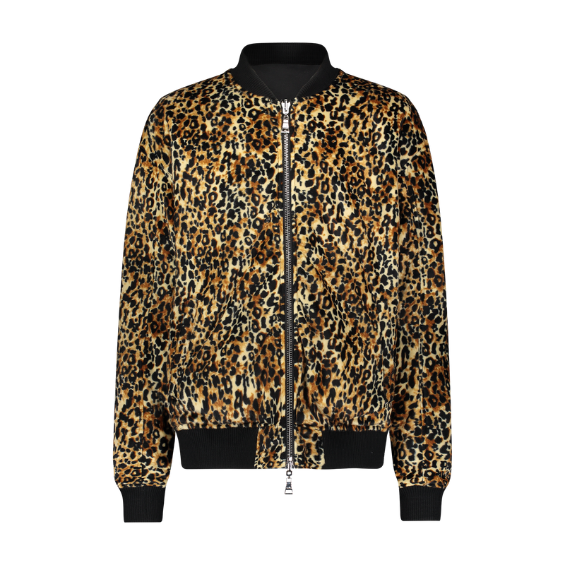 FACE OFF ANIMAL BOMBER BLACK/LEOPARD