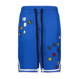 PIN EXPLOSION BASKETBALL SHORT BLUE