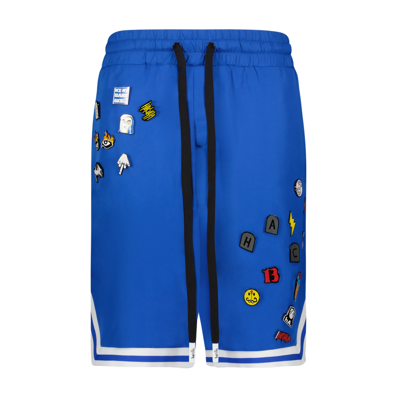 PIN EXPLOSION BASKETBALL SHORT BLUE