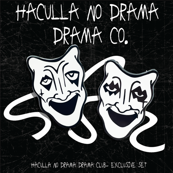 "NO DRAMA DRAMA CLUB" PIN SET