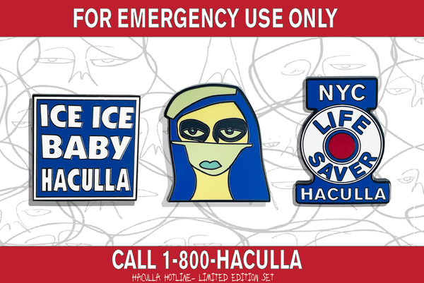 "HACULLA HOTLINE" PIN SET