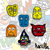 "CHARACTERS" PIN SET