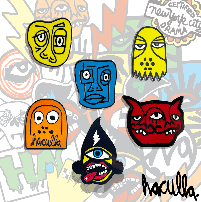 "CHARACTERS" PIN SET
