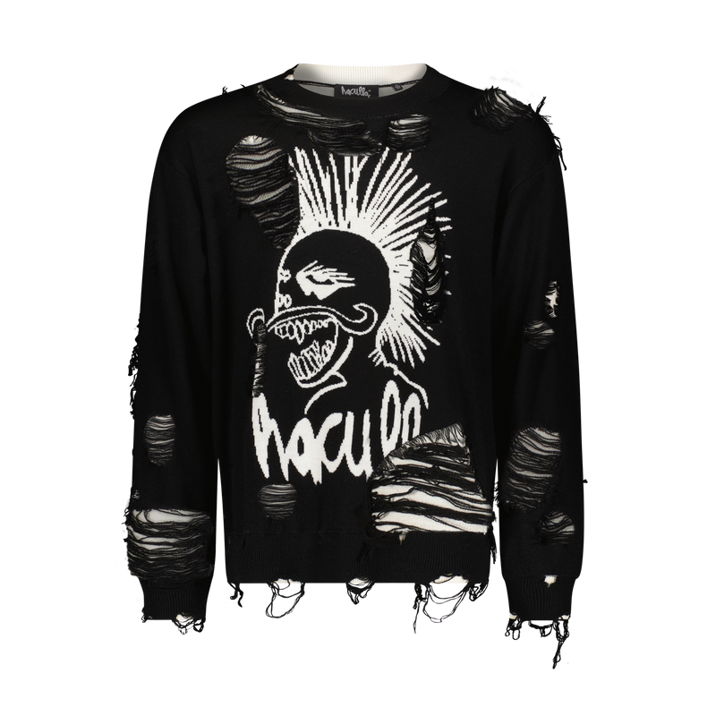 DISTRESSED HACULLA KNITTED SWEATER