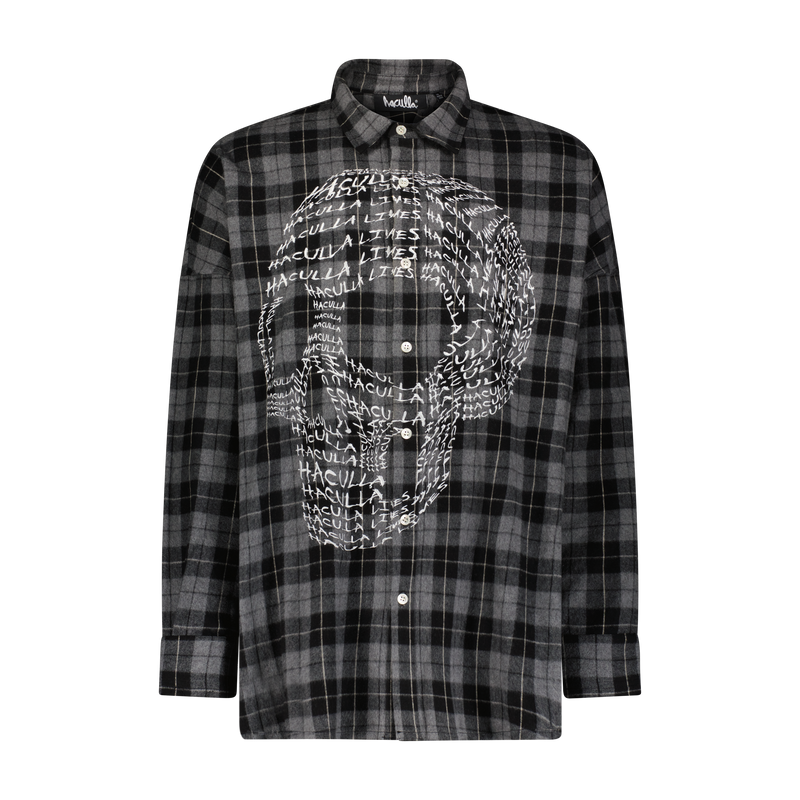 HACULLA LIVES SKULL WOVEN SHIRT