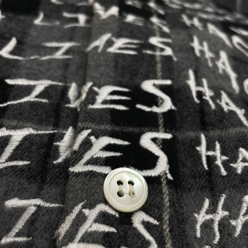 HACULLA LIVES SKULL WOVEN SHIRT