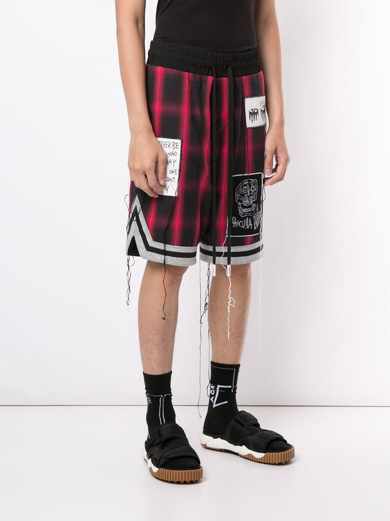 NEVER BEEN BETTER SHORTS INFRARED PLAID