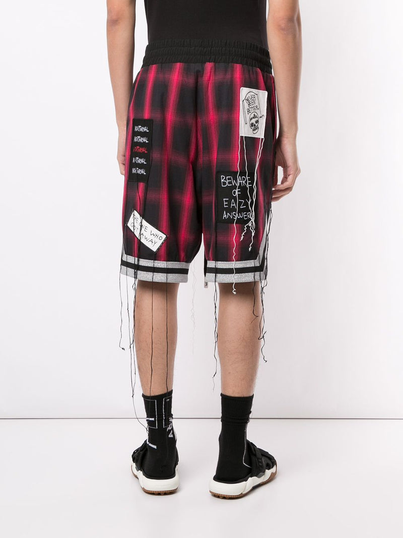 NEVER BEEN BETTER SHORTS INFRARED PLAID