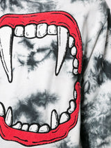 FANGS CREWNECK OFF WHITE TIE DYE