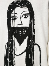 DON__ TELL SWEATER BLACK/OFF WHITE