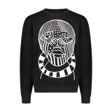 STRIPE FACE CREW BLACK