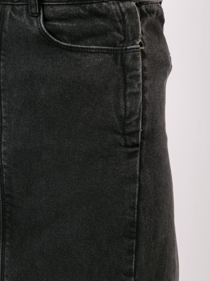 CINCHED WOVEN PANTS BLACK