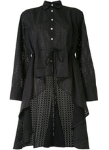 LASER CUT DRESS BLACK