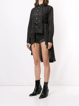 LASER CUT DRESS BLACK