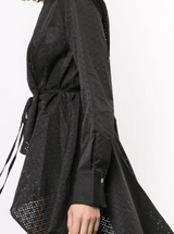 LASER CUT DRESS BLACK