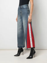 HYBRID DENIM PANT BLUE DENIM/ RED