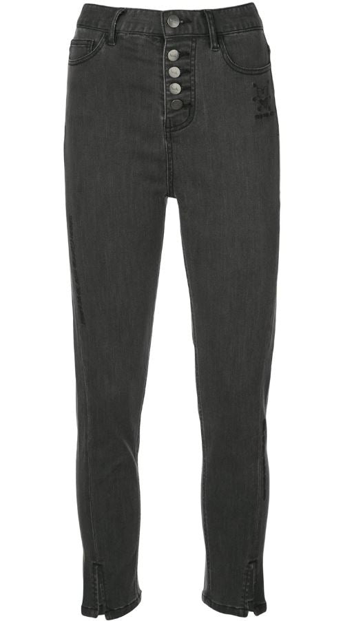 SKRIBBLE JEAN JET BLACK WASH