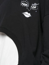 WITCH HYBRID CREWNECK BLACK/ WHITE