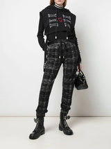 SIGNATURE EYES JOGGER BLACK TWEED