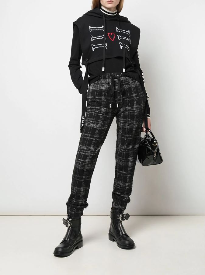 SIGNATURE EYES JOGGER BLACK TWEED