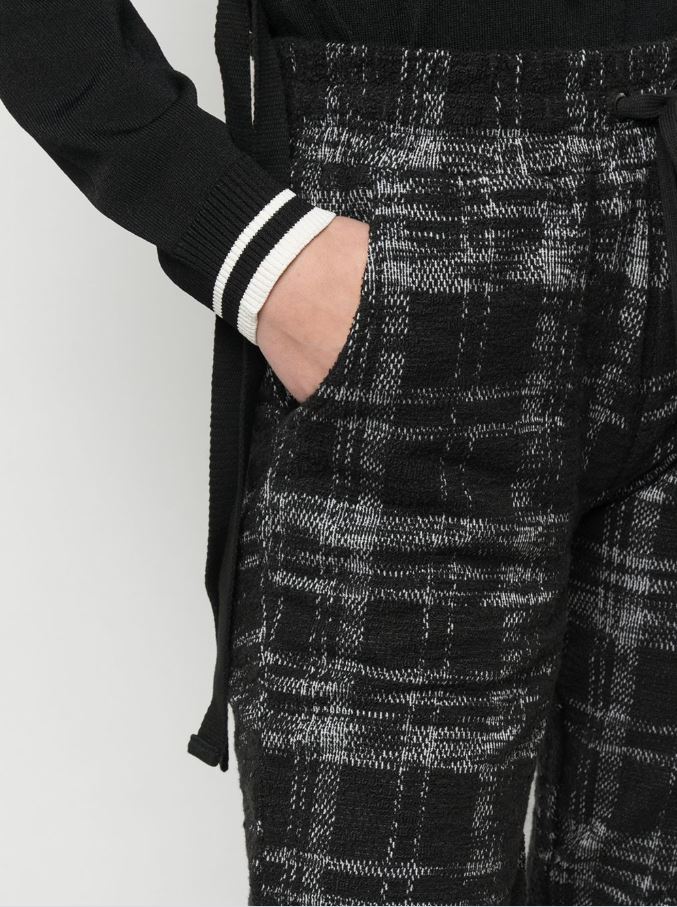 SIGNATURE EYES JOGGER BLACK TWEED