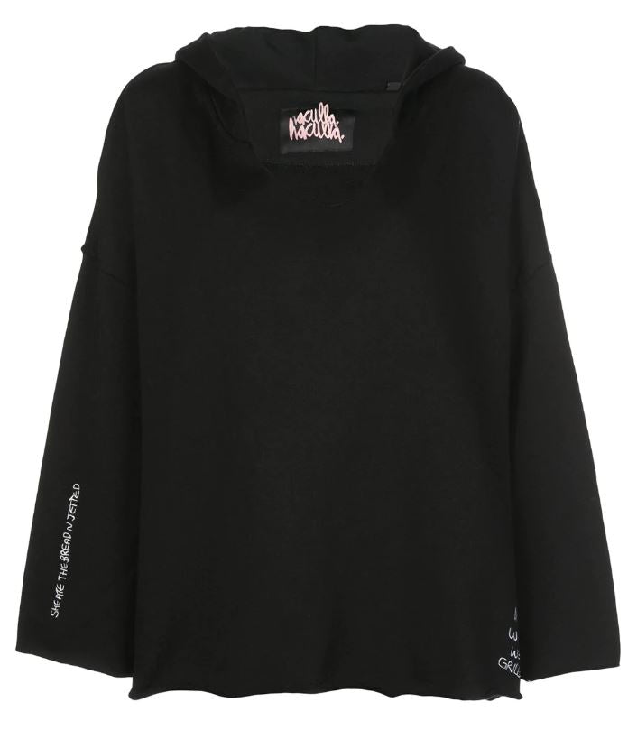 SKRIBBLE OVERSIZED HOODIE BLACK