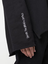 SKRIBBLE OVERSIZED HOODIE BLACK