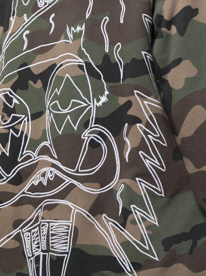 PARDON EXTENDED HOODIE JUNGLE CAMO