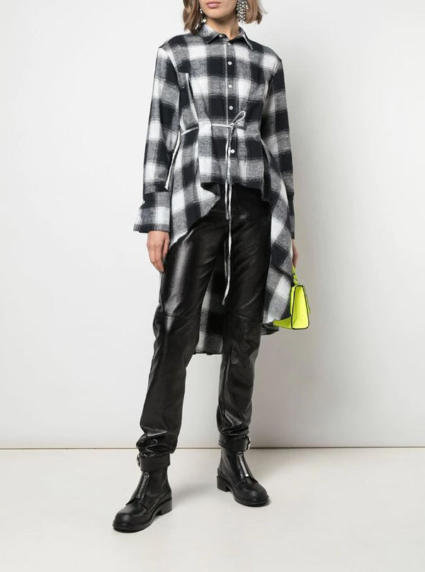 SIGNATURE WOVEN DRESS BLACK/ WHITE PLAID