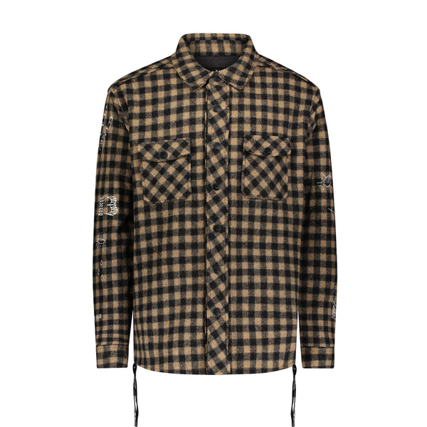 HAC PUNK SHIRT JACKET BROWN