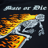 SKATE OR DIE CREWNECK BLACK