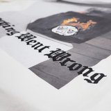 TV ON FIRE TEE OFF WHITE