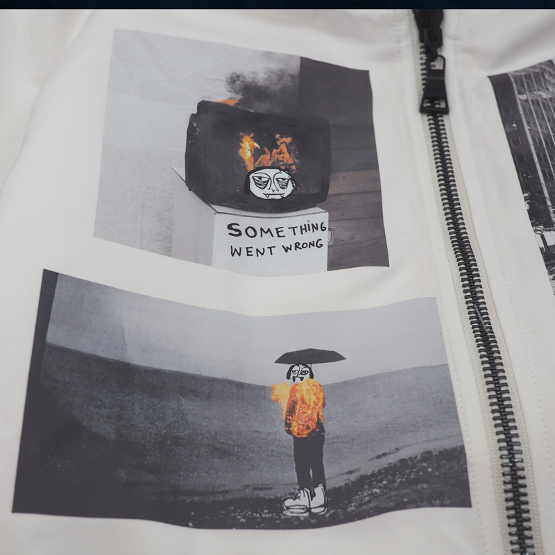 NEW YORK TOUGH BOMBER OFF WHITE