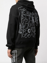GUY AND HIS GUN DESTRUCTED HOODIE
