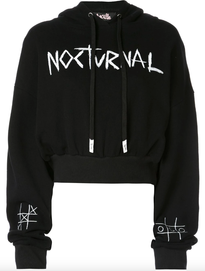 CROPPED HOODED SWEATSHIRT