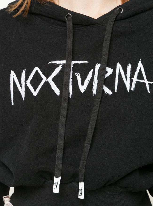 CROPPED HOODED SWEATSHIRT
