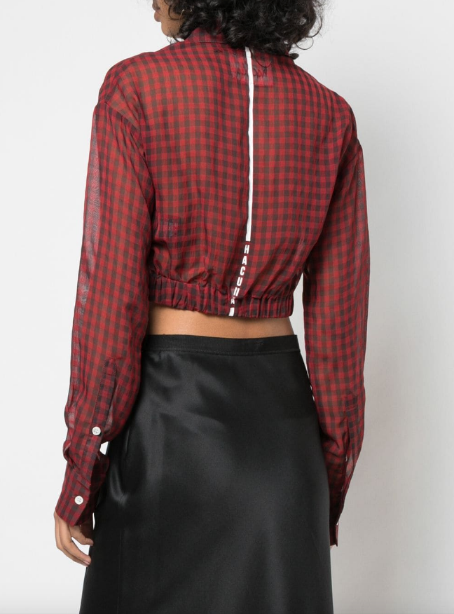 PLAID BLOUSE