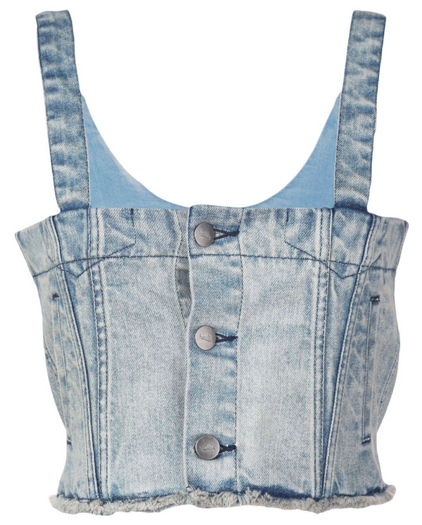 DENIM CROP TOP
