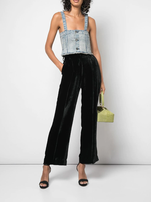 DENIM CROP TOP