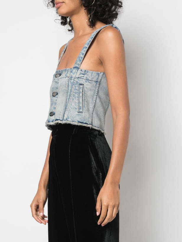 DENIM CROP TOP