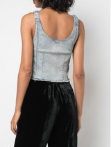 DENIM CROP TOP