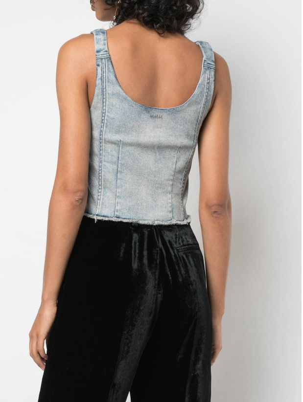 DENIM CROP TOP