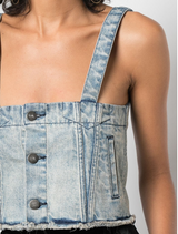 DENIM CROP TOP