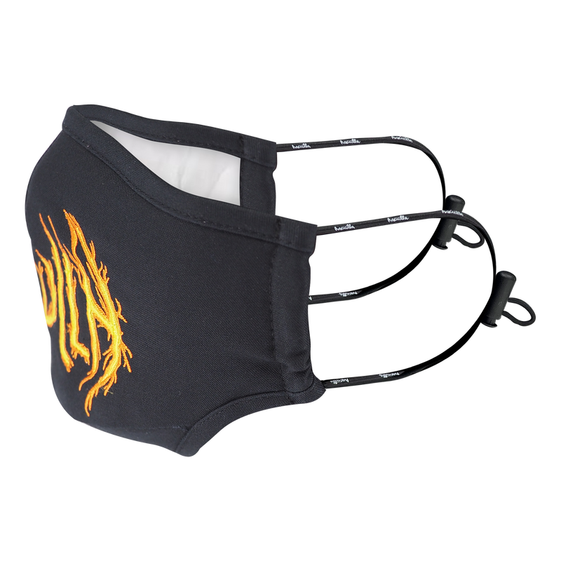 HAC ON FIRE MASK BLACK