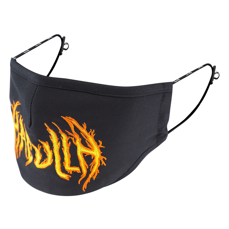 HAC ON FIRE MASK BLACK